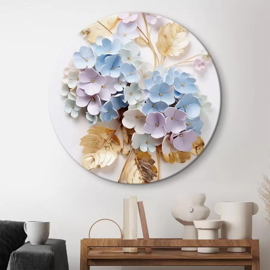 murales de pared Ramas tiernas de hortensia r43122