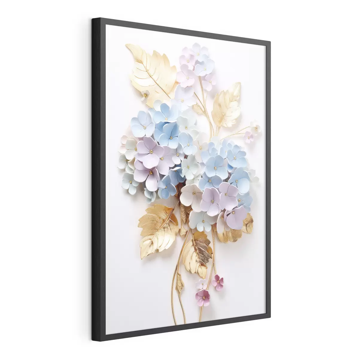 Poster Ramas tiernas de hortensia f43122