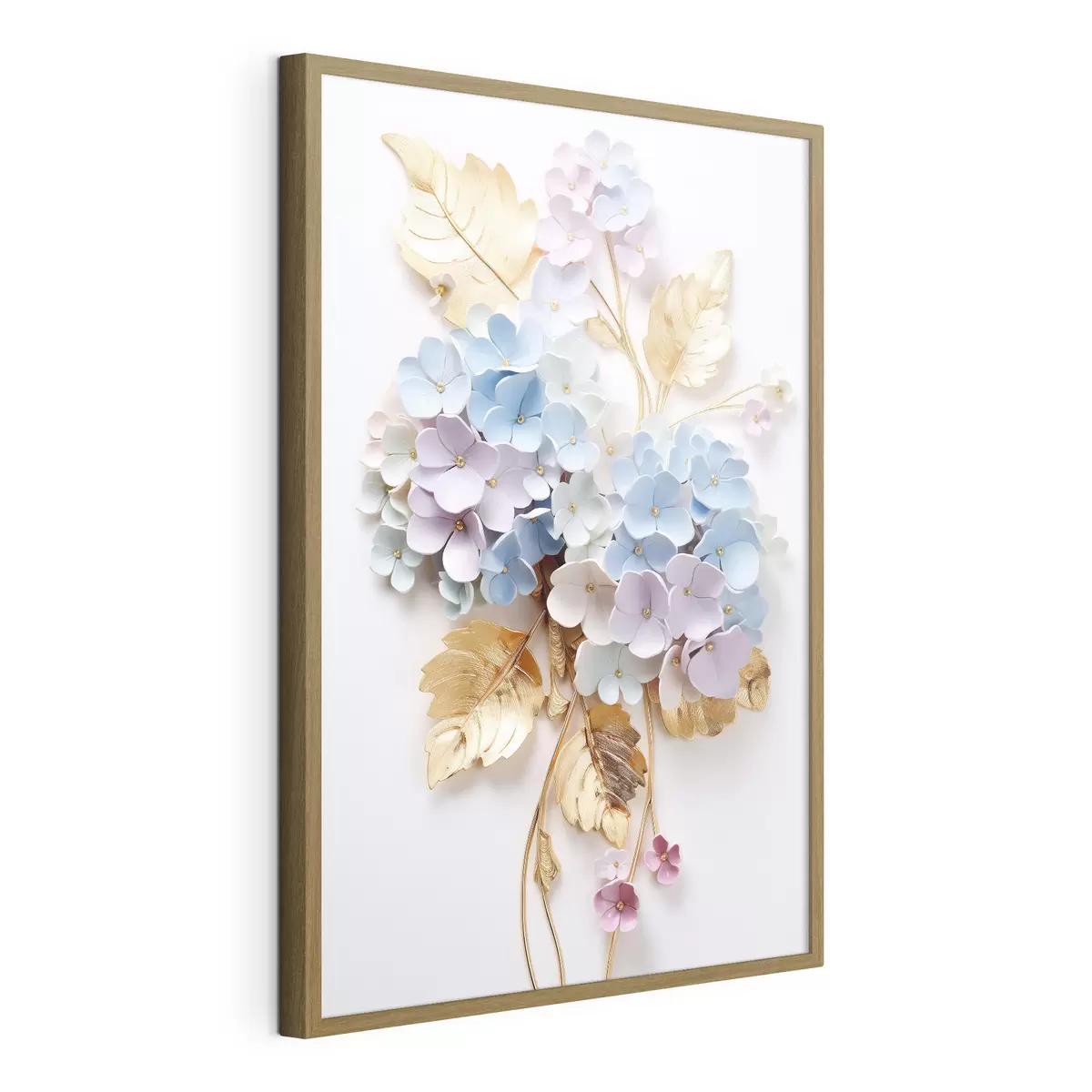 Poster Ramas tiernas de hortensia f43122