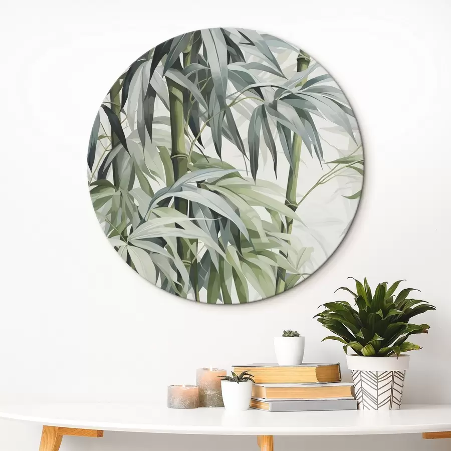 murales de pared Hojas de bambú r43195