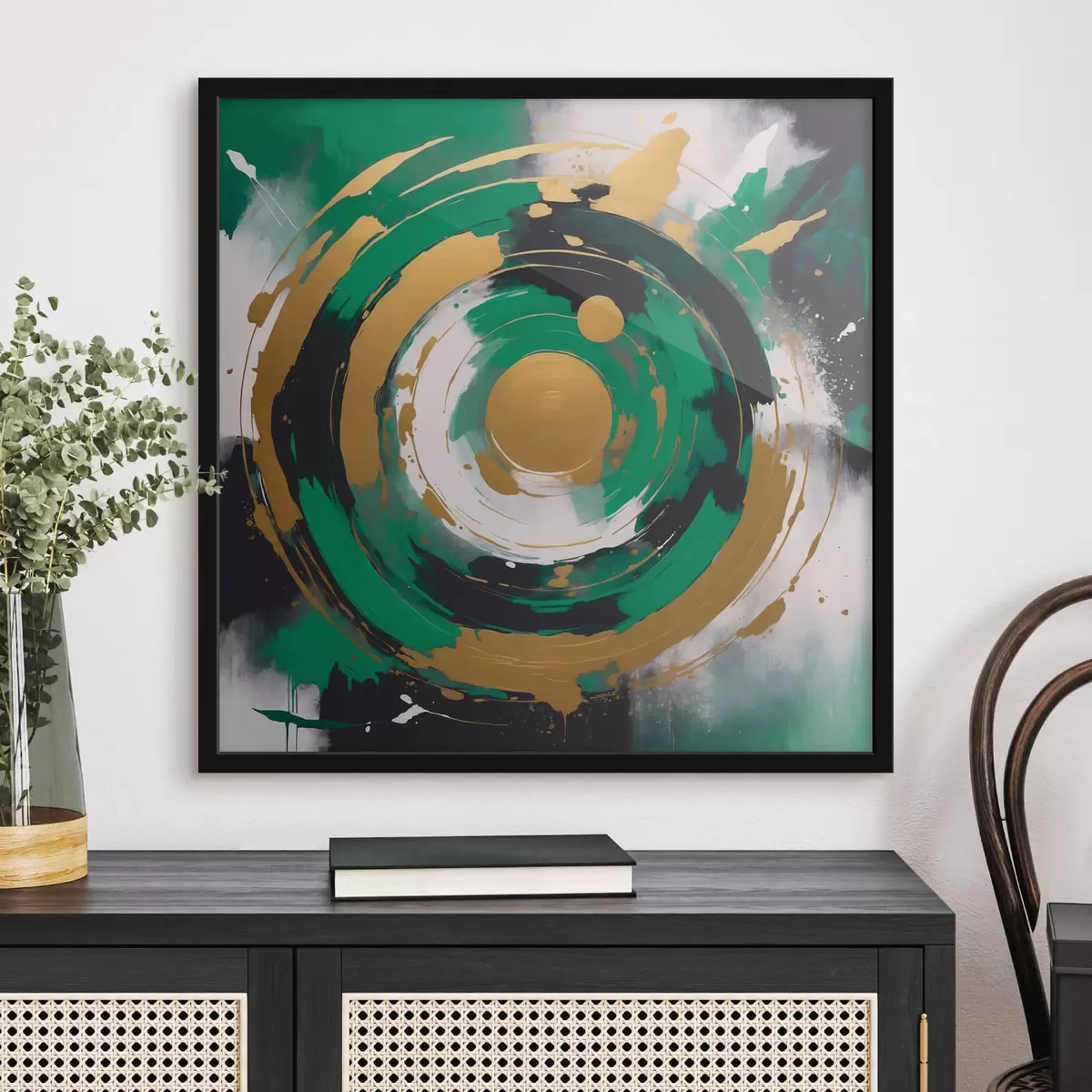 Poster Abstracción con un círculo f42992