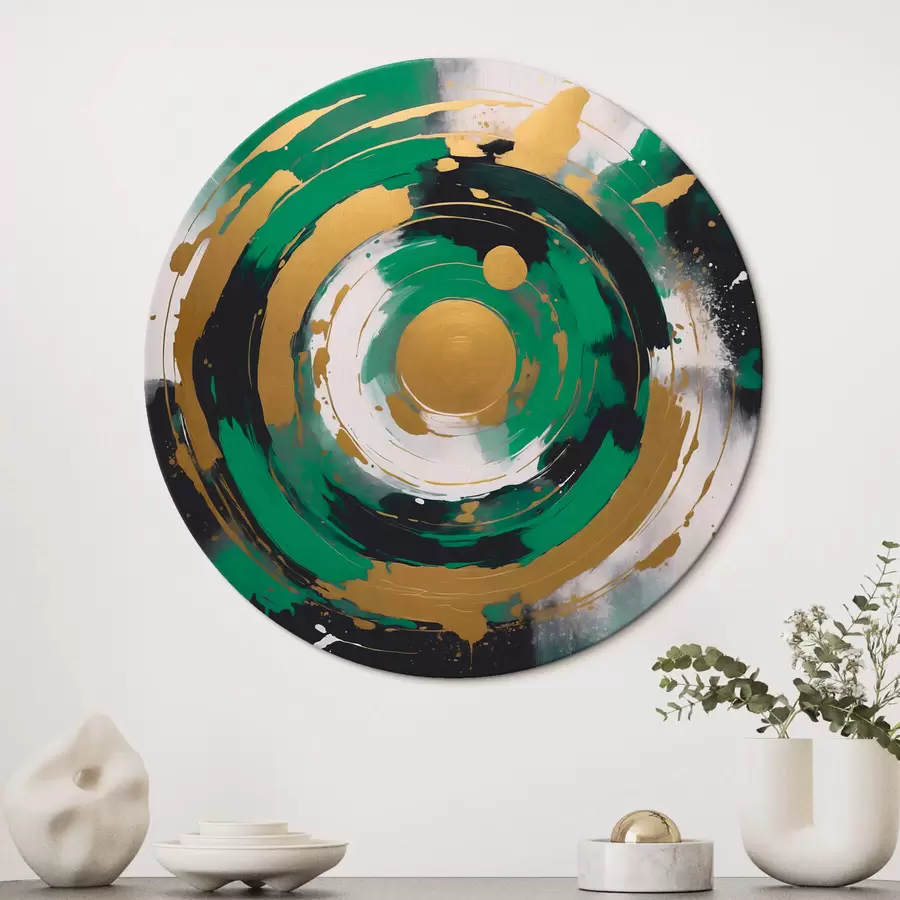 murales de pared Abstracción con un círculo r42992