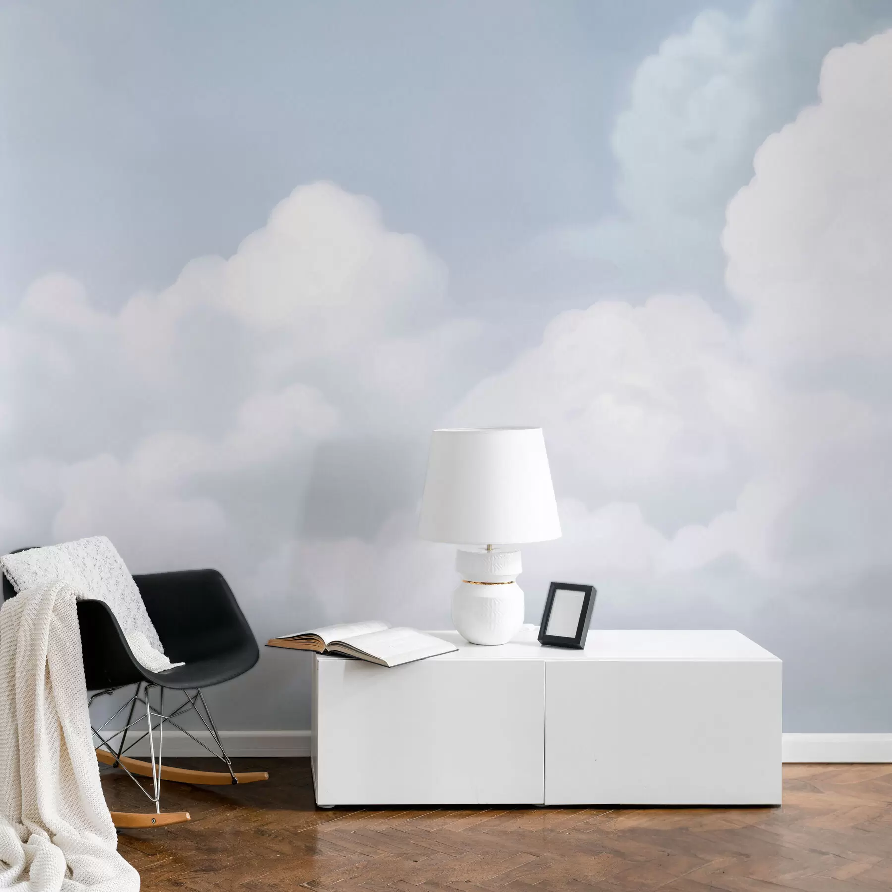 murales de pared Cielo azul y nubes w03301v1