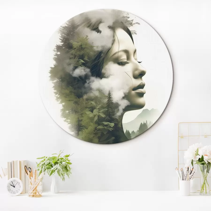 murales de pared Gente, chica, naturaleza, vista abstracta r43206