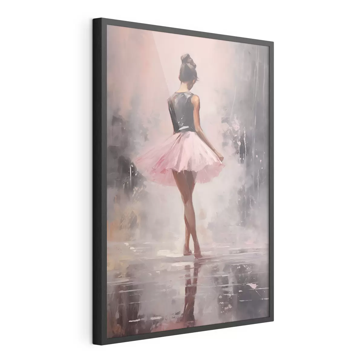 Poster Una chica con falda rosa f43204