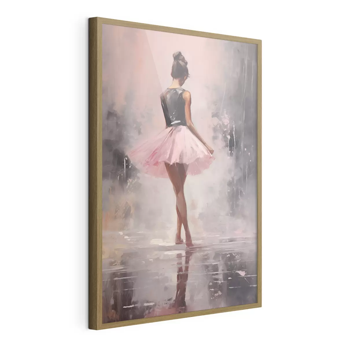 Poster Una chica con falda rosa f43204
