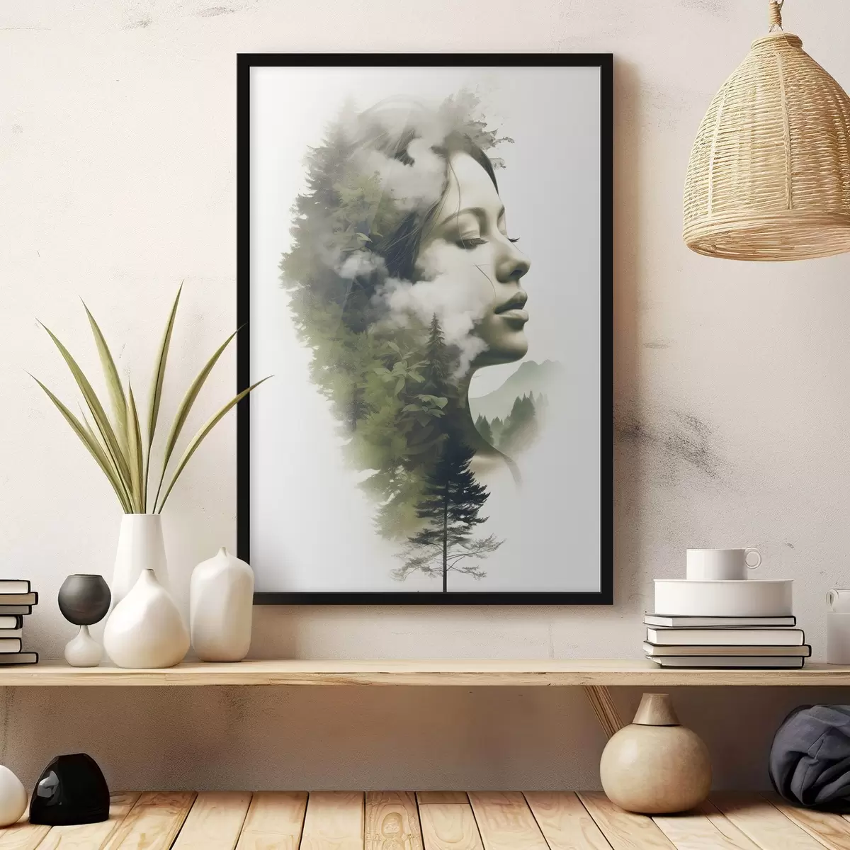 Poster Gente, chica, naturaleza, vista abstracta f43206