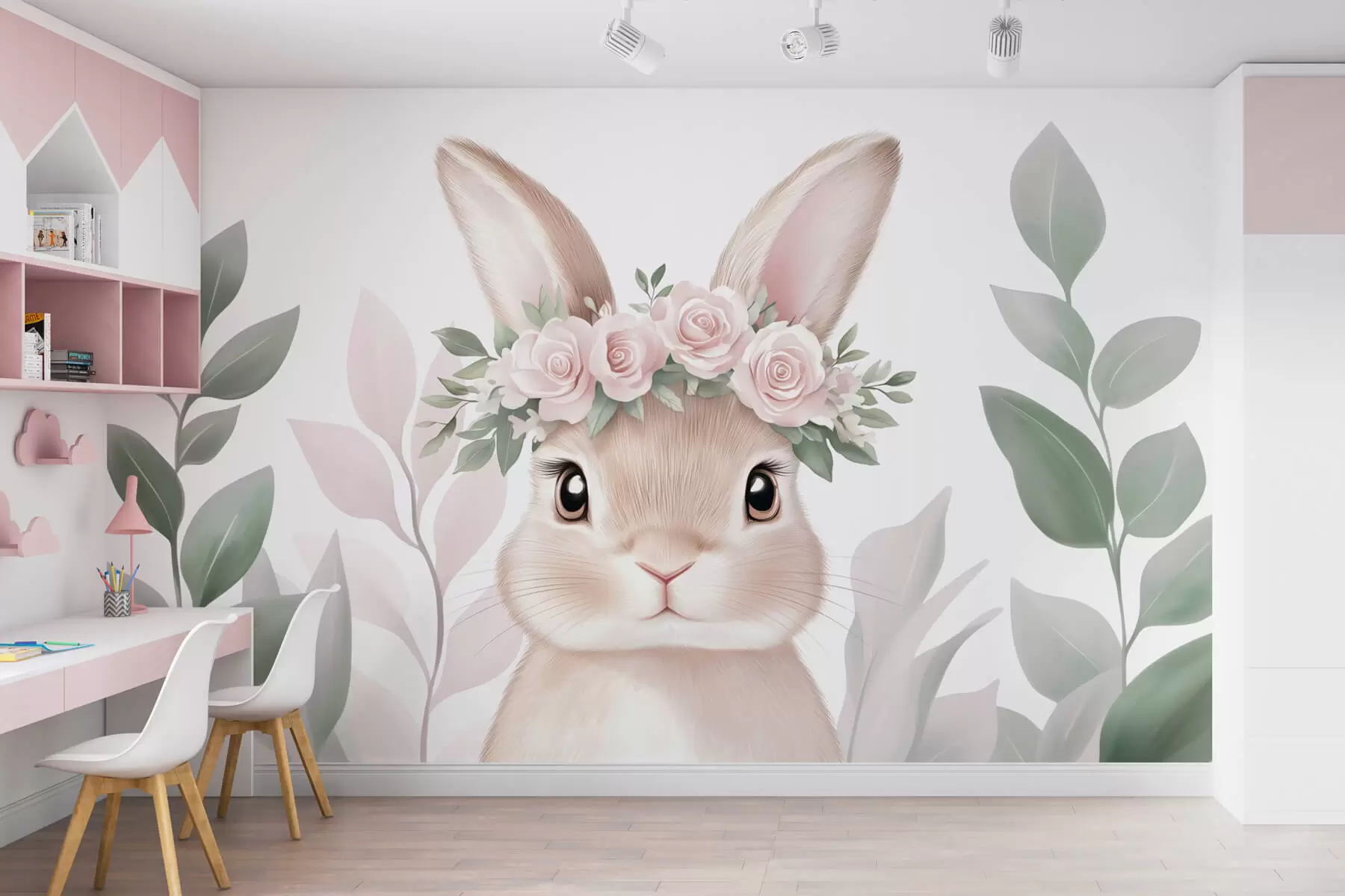 murales de pared Conejito grande y bonito w03169