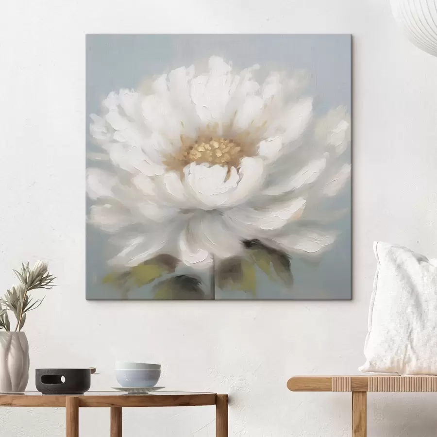 murales de pared flor blanca s43070