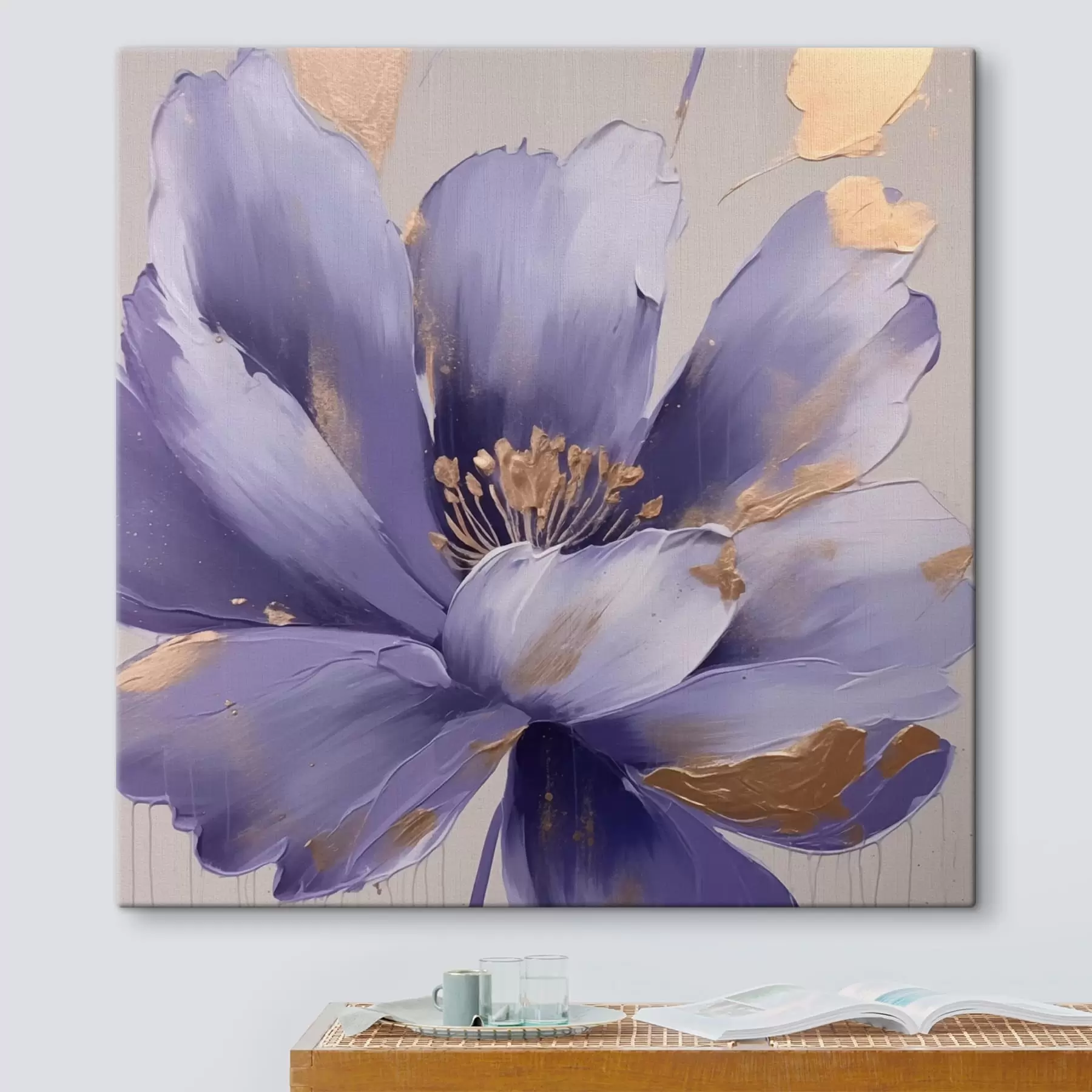 murales de pared Hermosa flor s43076
