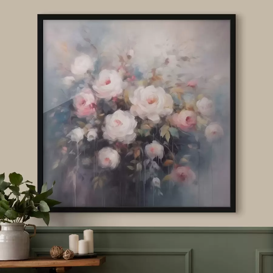 murales de pared Flores de época f43072