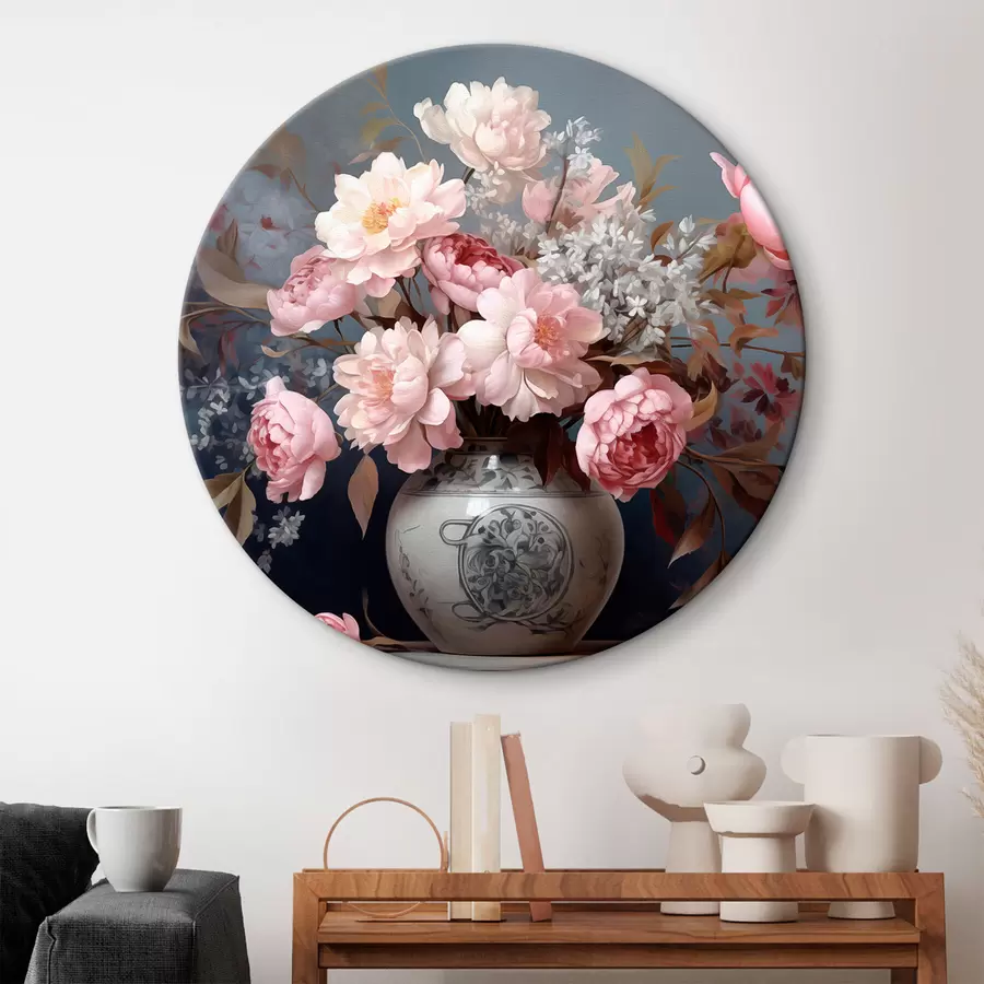 murales de pared Jarrón vintage con flores r43038