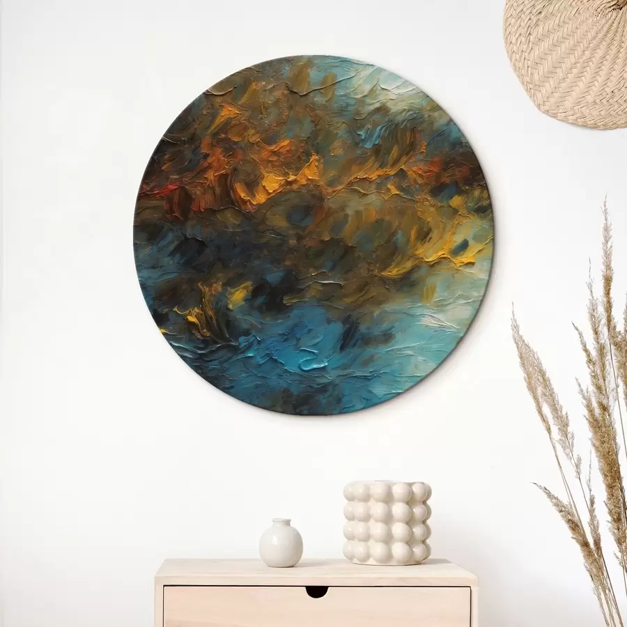 murales de pared Lago difuminado al óleo r43106