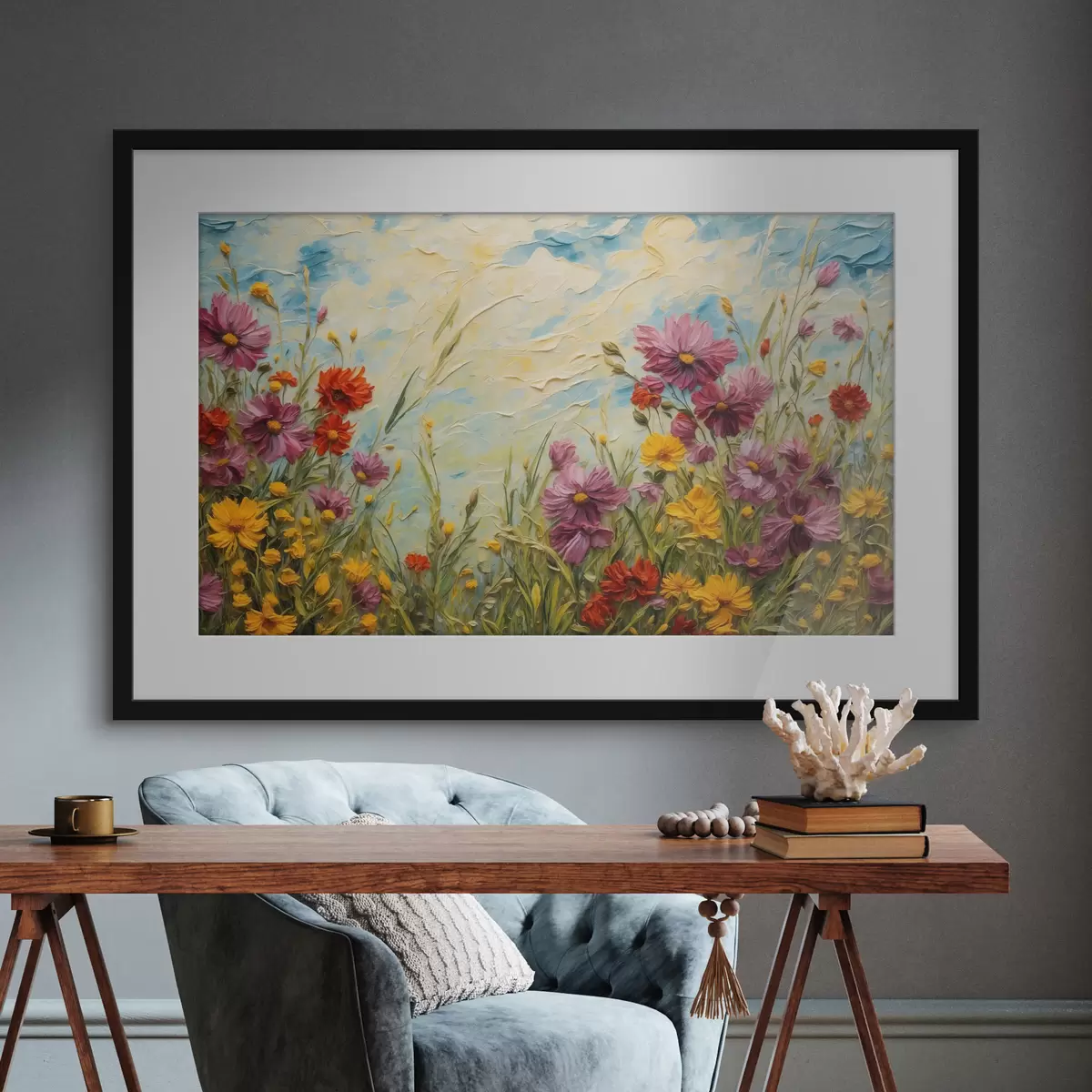 Poster El canto del prado en flor f43102