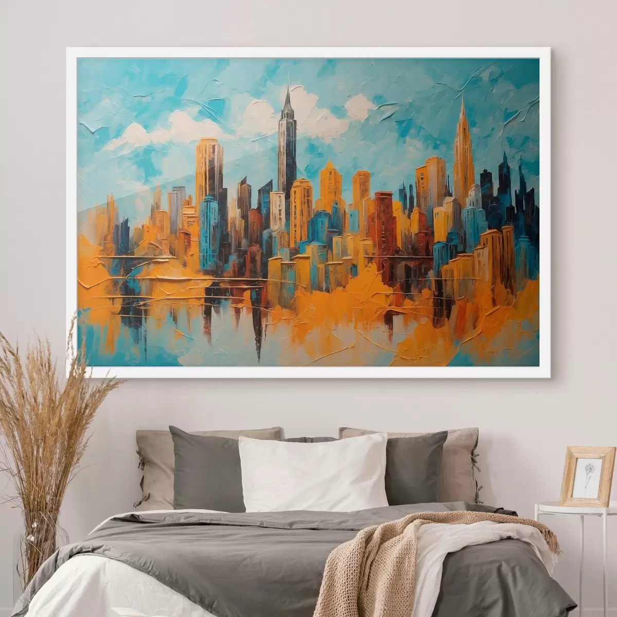 Poster Ciudad al óleo f43108