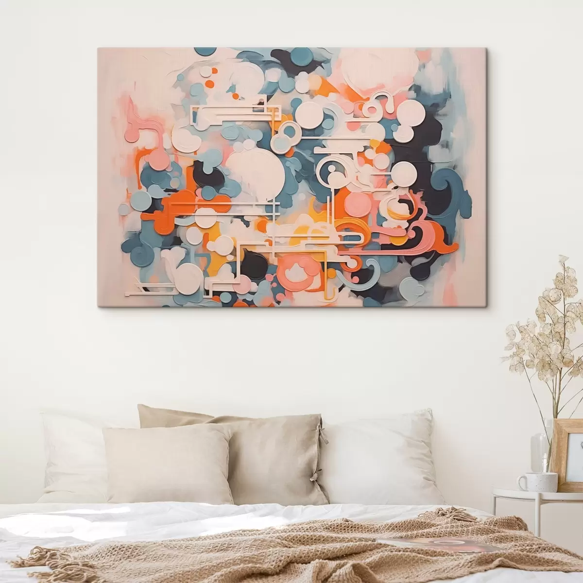 murales de pared Abstracción imitación de la pintura s43227