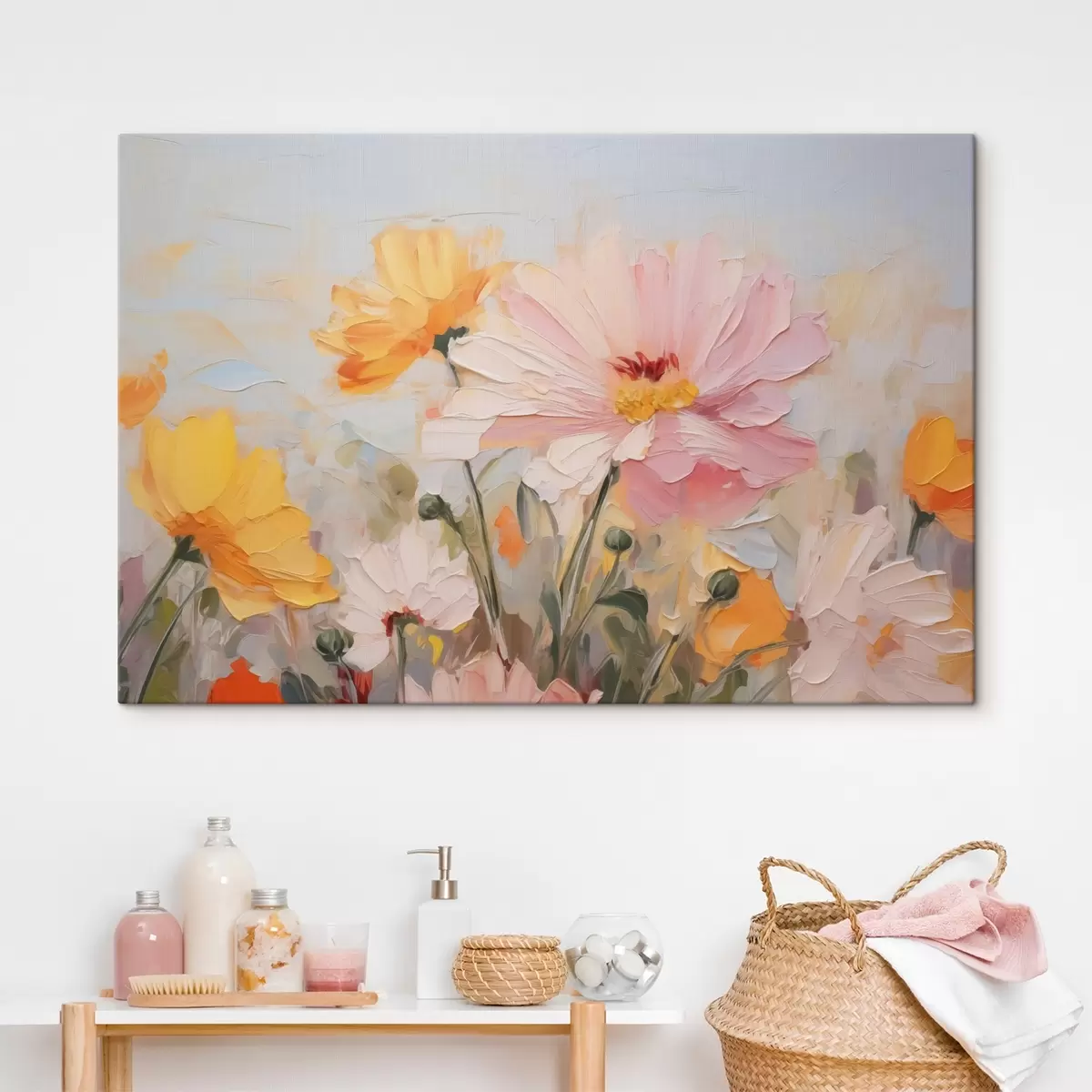 murales de pared Flores abstractas brillantes s43232