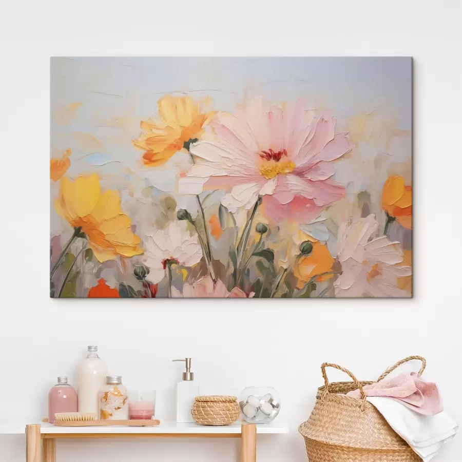 murales de pared Flores abstractas brillantes s43232