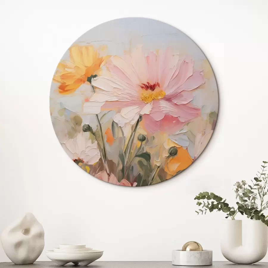 murales de pared Flores abstractas brillantes r43232