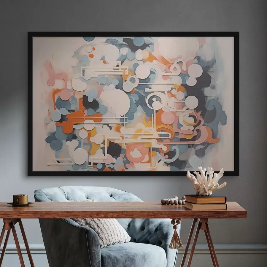 murales de pared Abstracción imitación de la pintura f43227