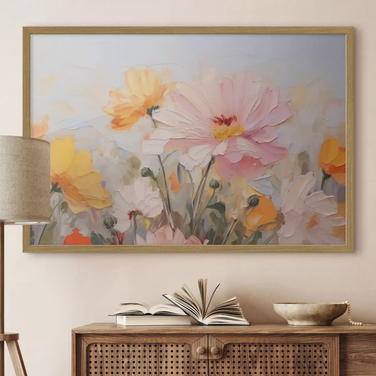 Poster Flores abstractas brillantes f43232