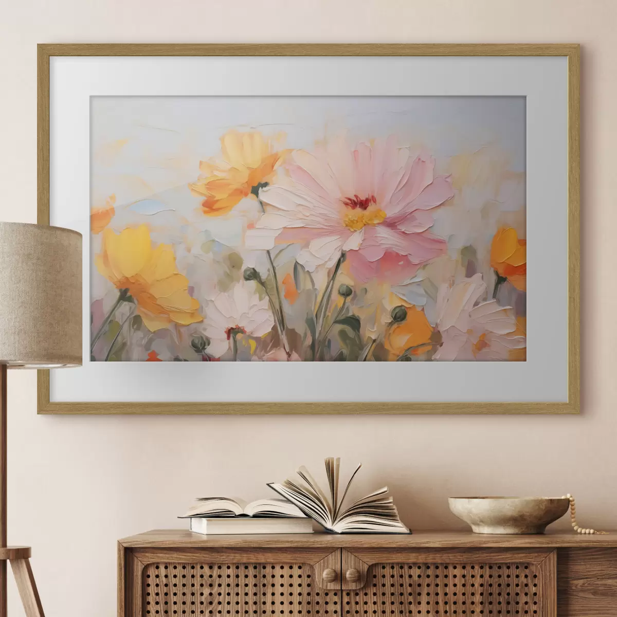 Poster Flores abstractas brillantes f43232