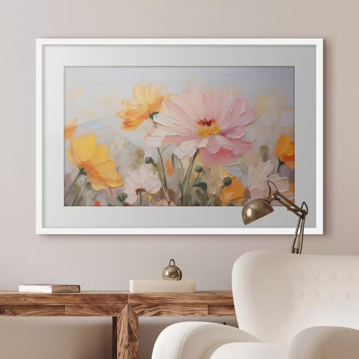 Poster Flores abstractas brillantes f43232