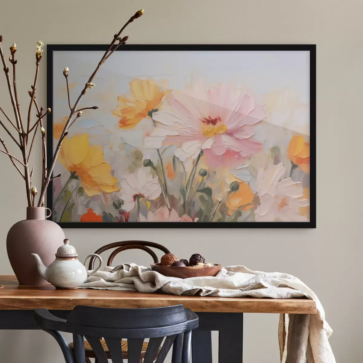 Poster Flores abstractas brillantes f43232