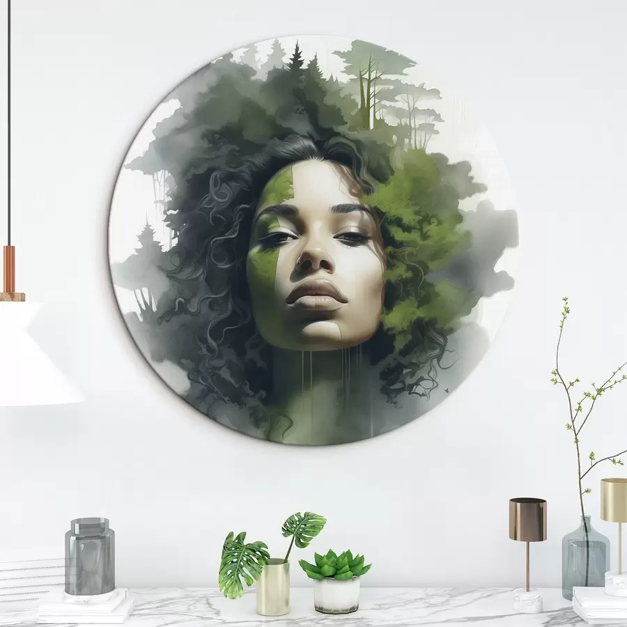 murales de pared Personas, imagen abstracta de un bosque r43260