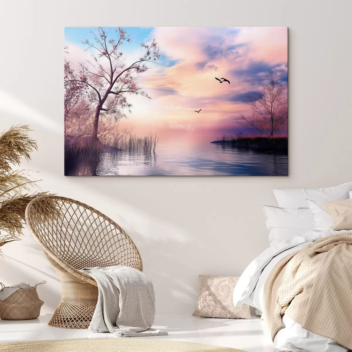 murales de pared Amanecer en el lago s43287