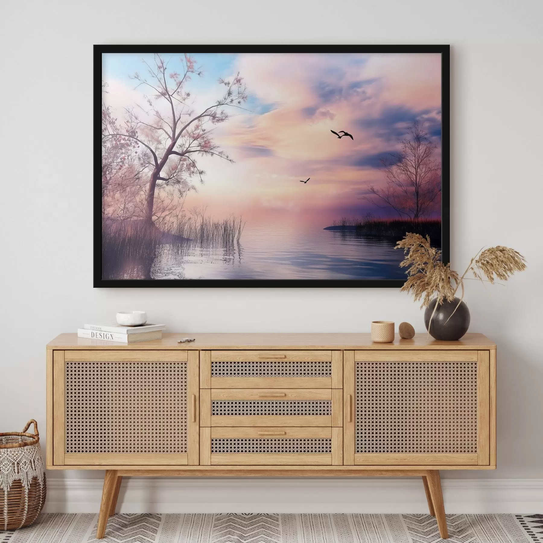 murales de pared Amanecer en el lago f43287