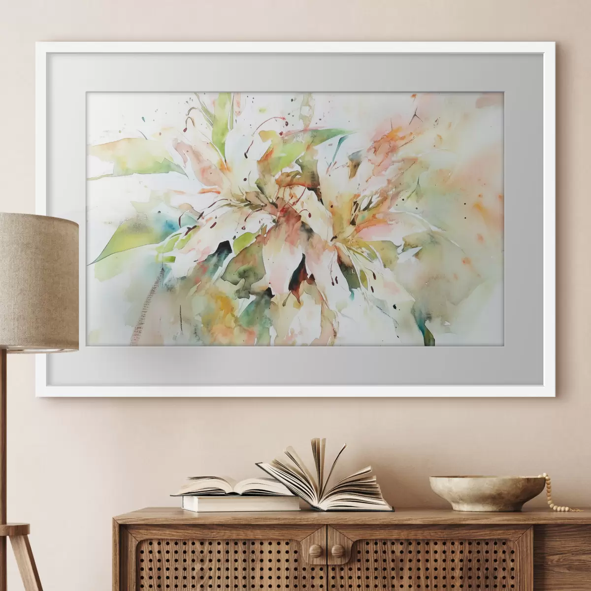 Poster Dibujo abstracto de flores f43298
