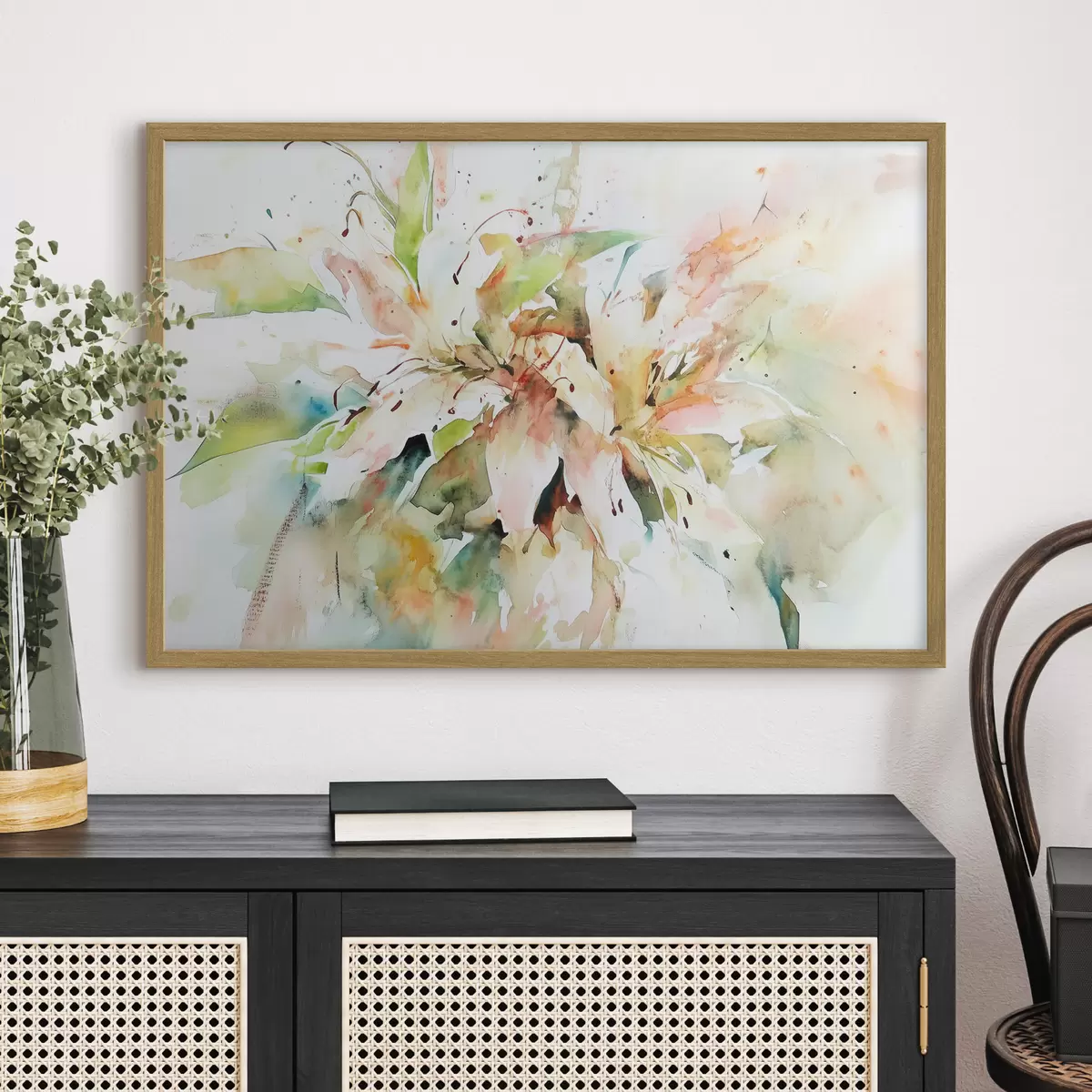 Poster Dibujo abstracto de flores f43298