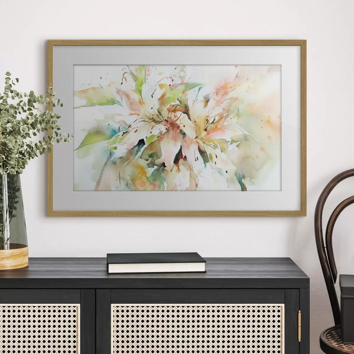 Poster Dibujo abstracto de flores f43298