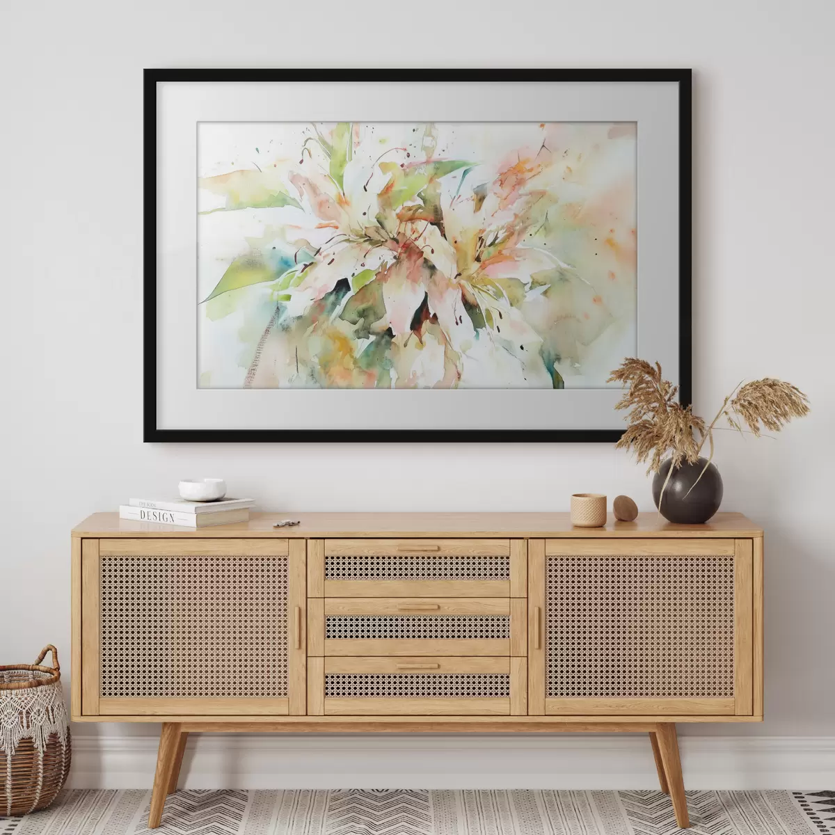 Poster Dibujo abstracto de flores f43298