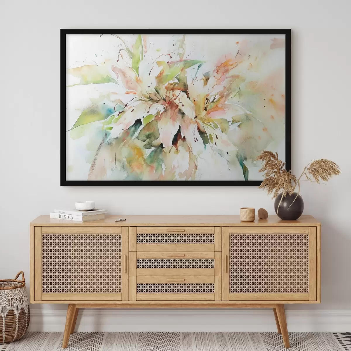 Poster Dibujo abstracto de flores f43298