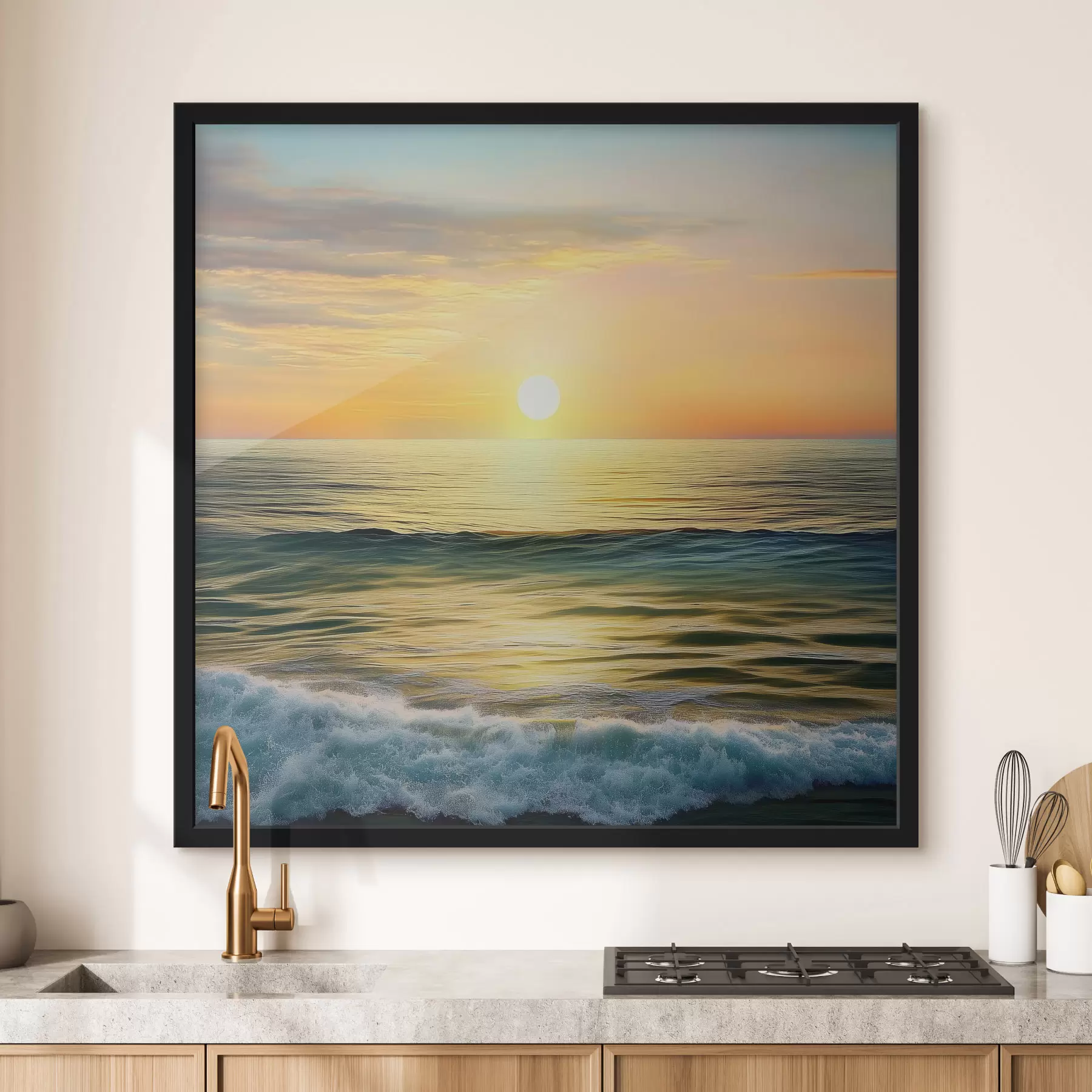 murales de pared Amanecer sobre el mar f43308