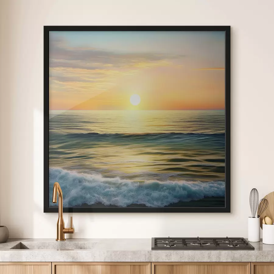 murales de pared Amanecer sobre el mar f43308