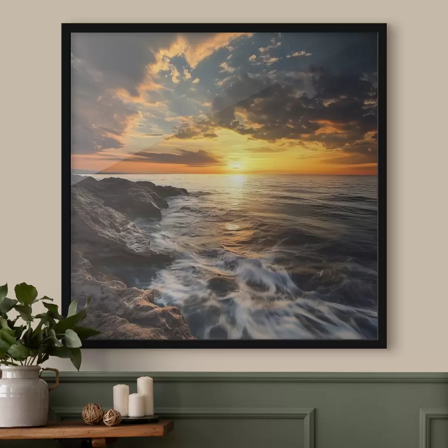 murales de pared Mar al amanecer f43309