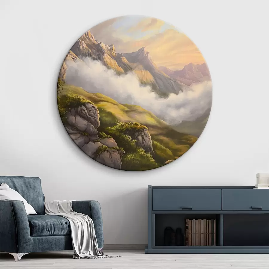 murales de pared paisaje de montaña r43302