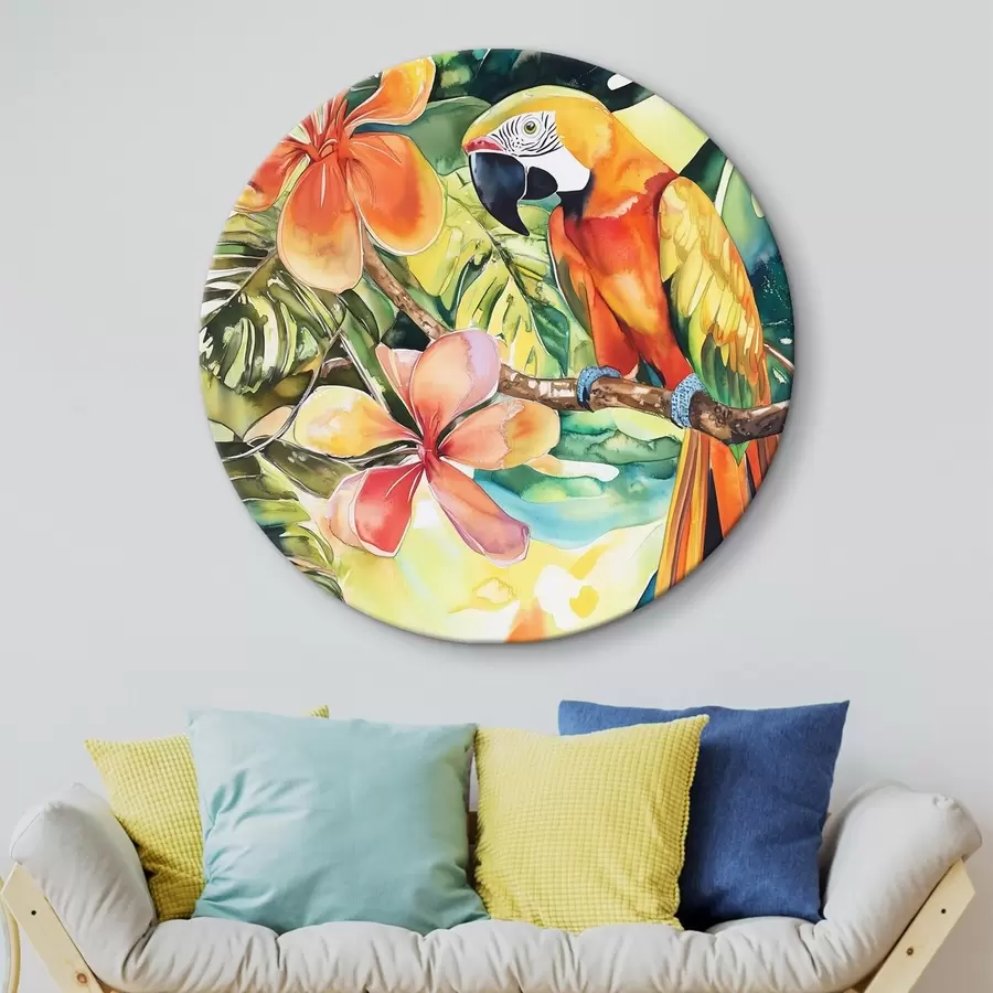 murales de pared Loro brillante r43307