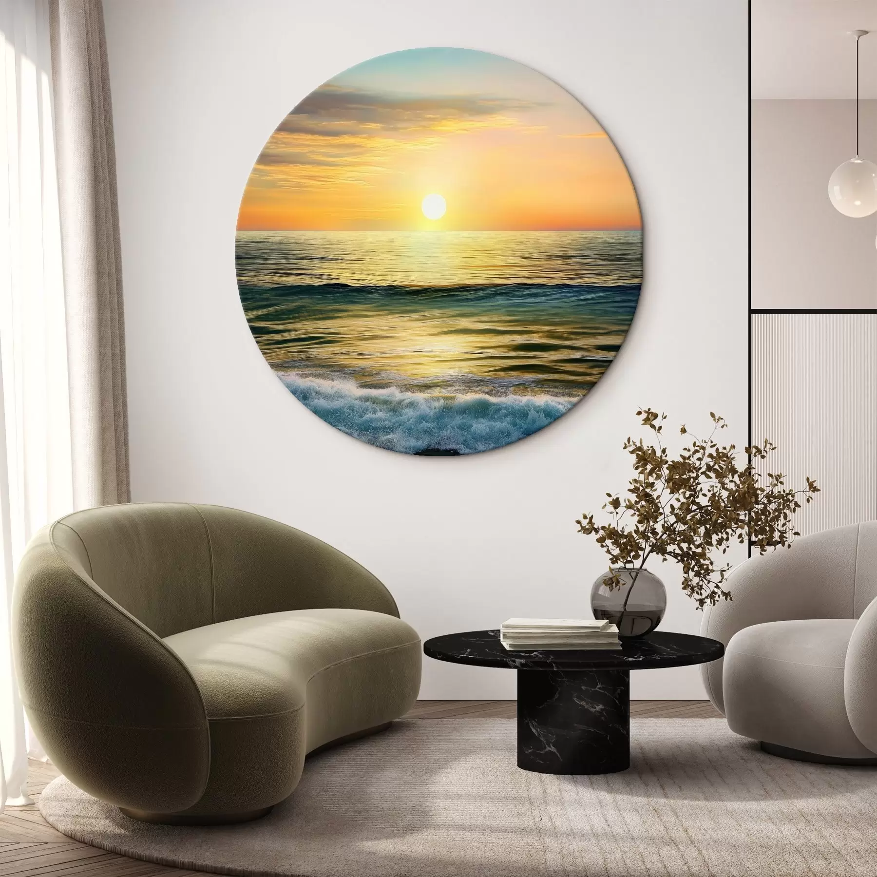 murales de pared Amanecer sobre el mar r43308