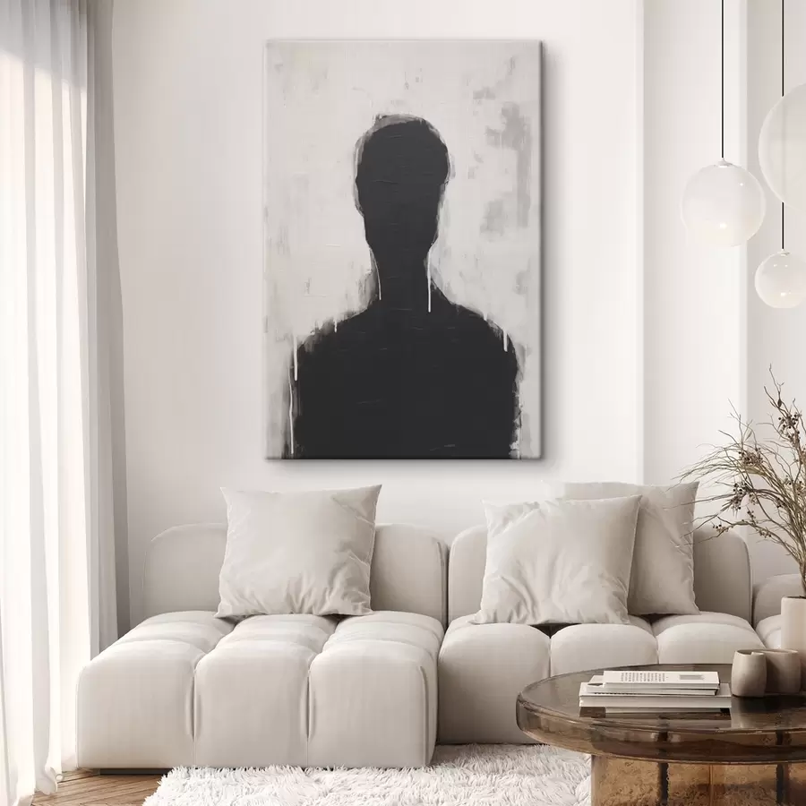 murales de pared Silueta sobre fondo blanco s43275