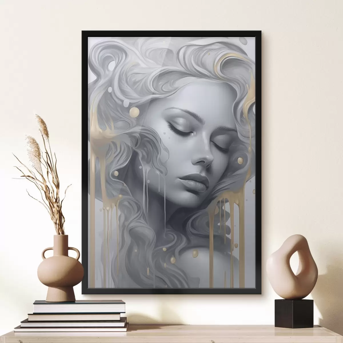 Poster Retrato de líneas suaves f43278