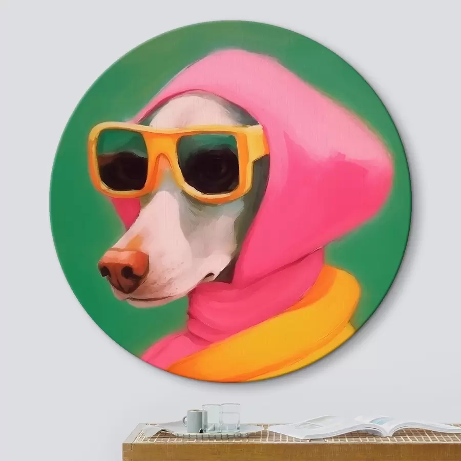 murales de pared Perro elegante con ropa brillante r43265