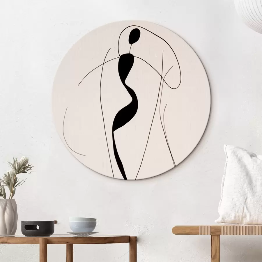 murales de pared Silueta abstracta minimalista r43274