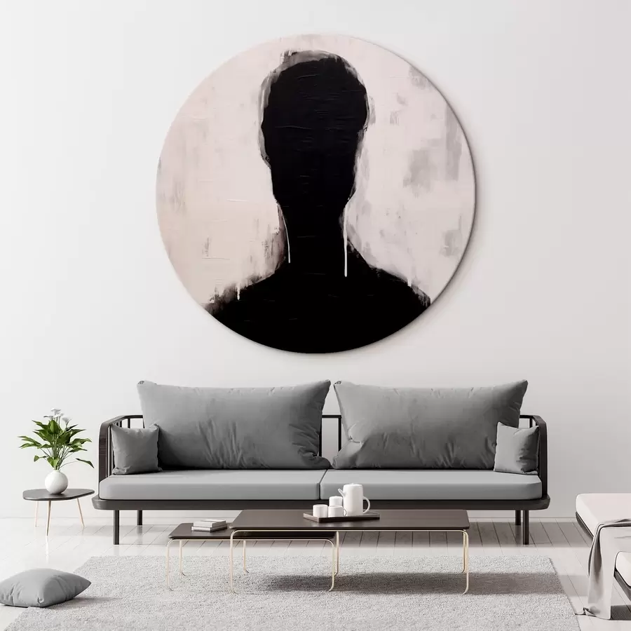 murales de pared Silueta sobre fondo blanco r43275