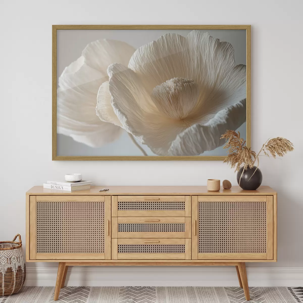 Poster Gran flor beige f43332