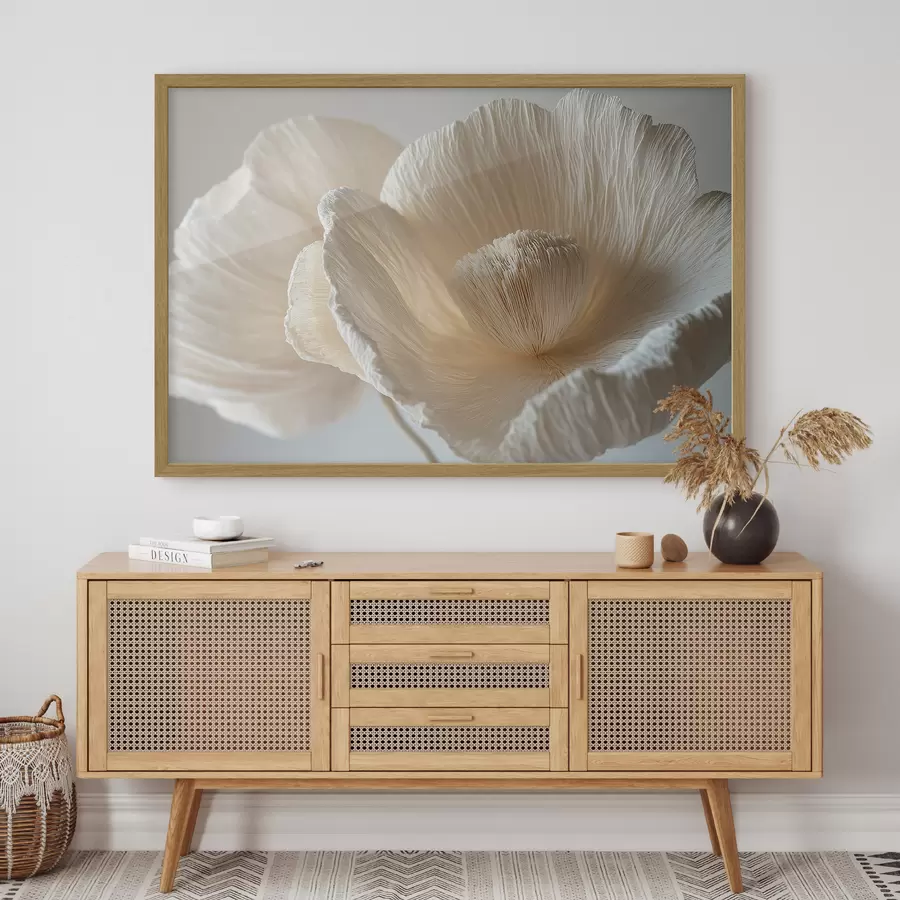 murales de pared Gran flor beige f43332