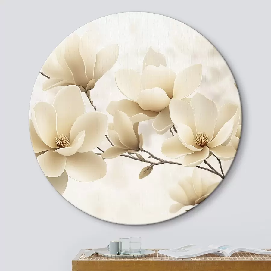 murales de pared Rama de magnolia blanca r43311